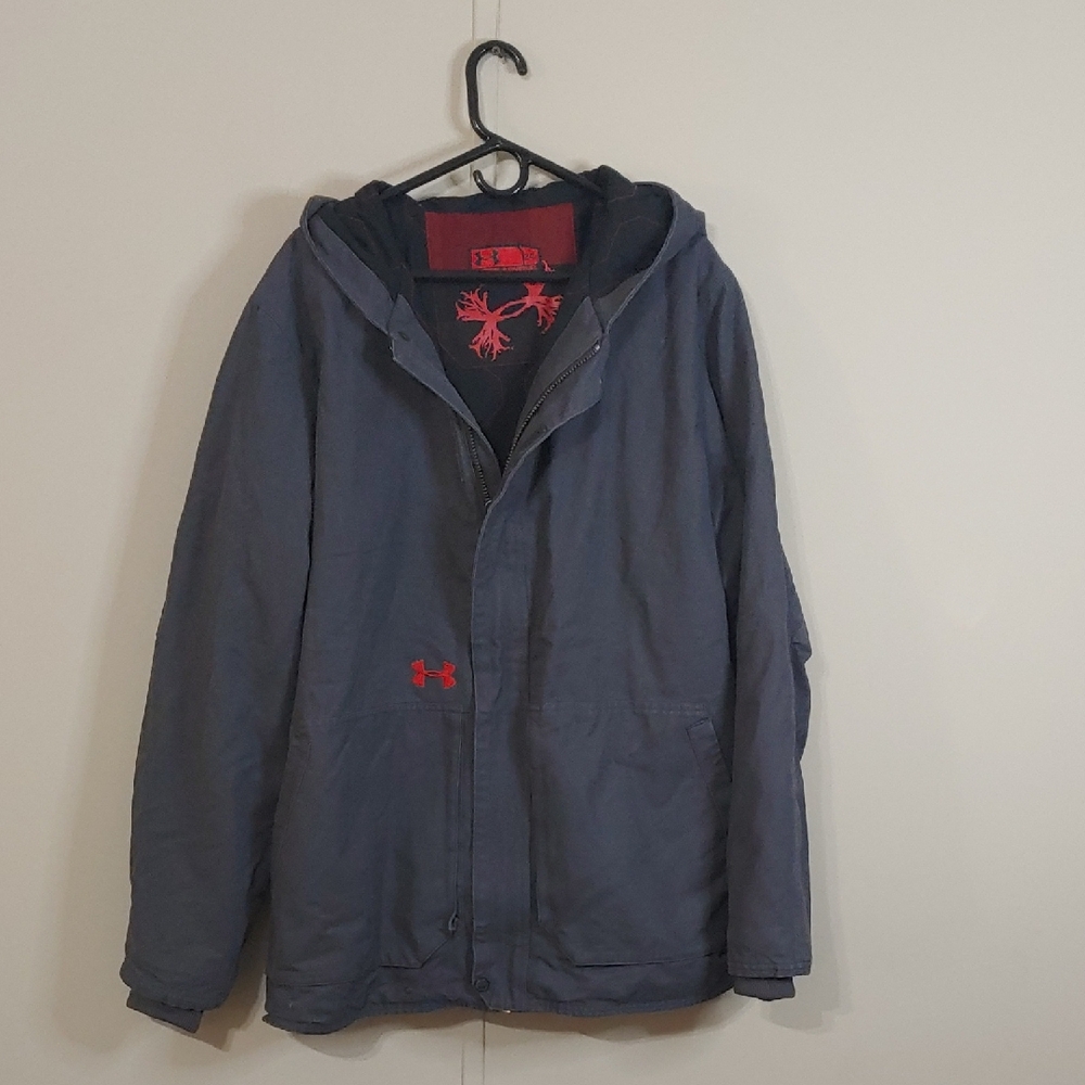 Under Armour Insulated Heavy Gray Coat Men's Size 2XL